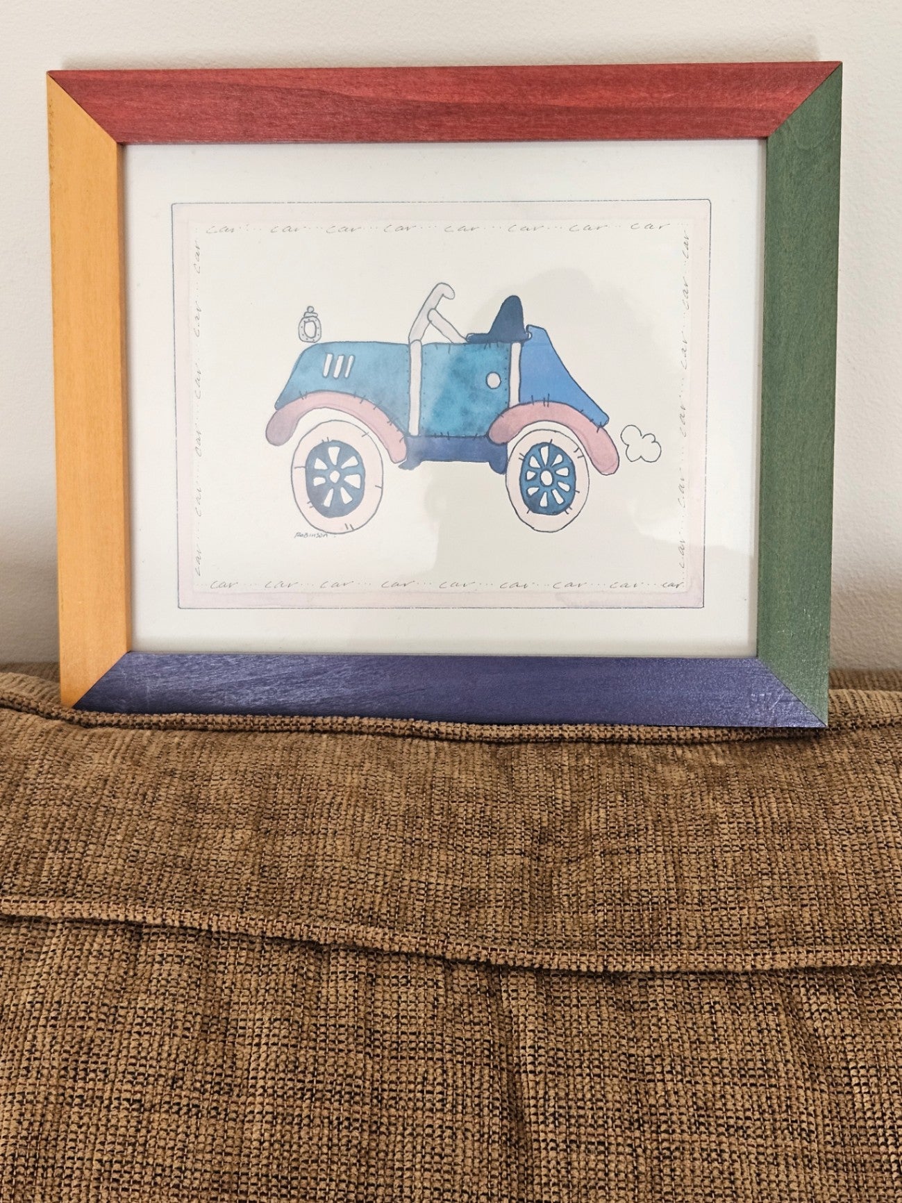 Car illus 9 1/2" x 11" approx