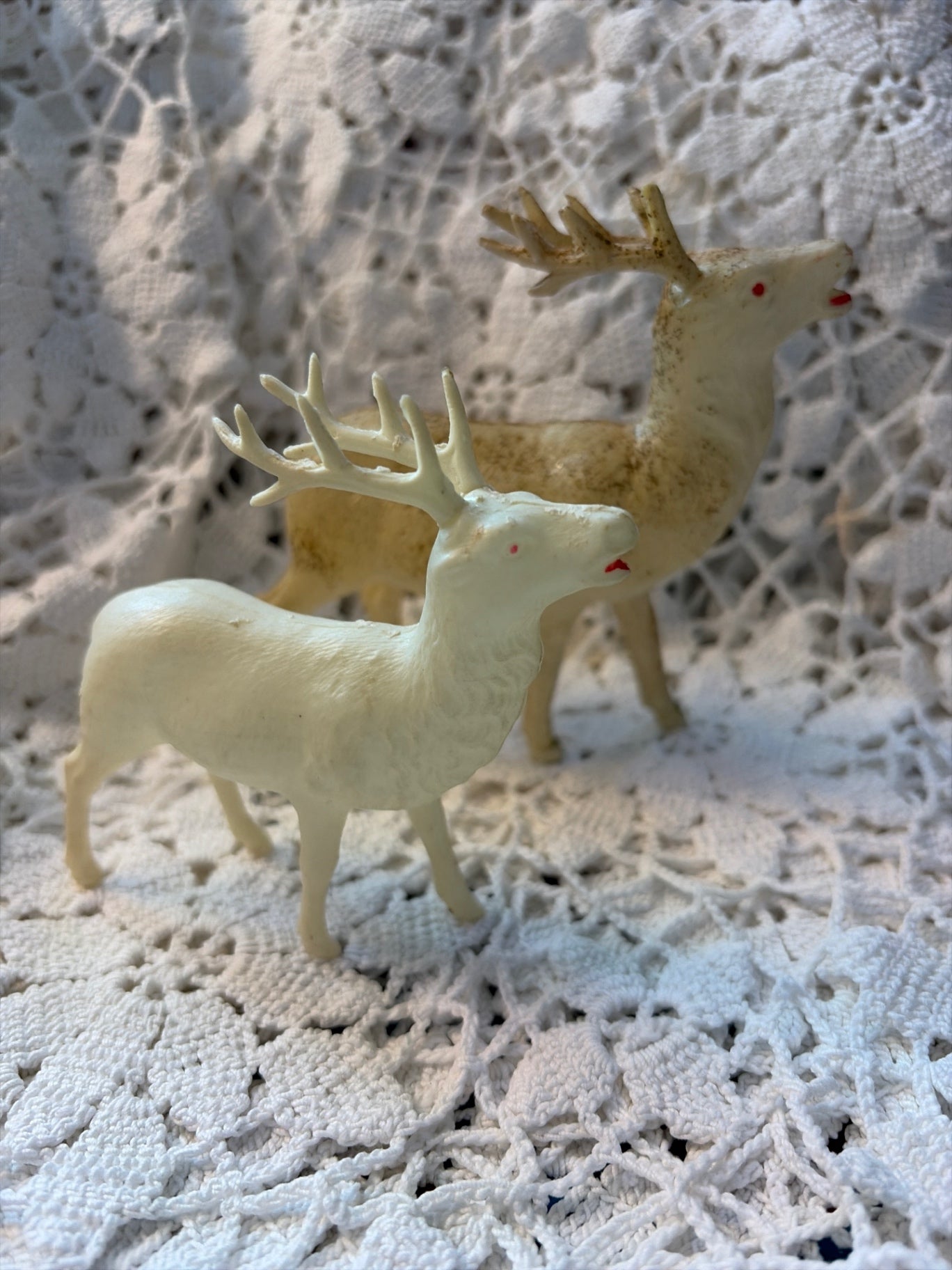 White Deer Occupied Japan Antique (2)