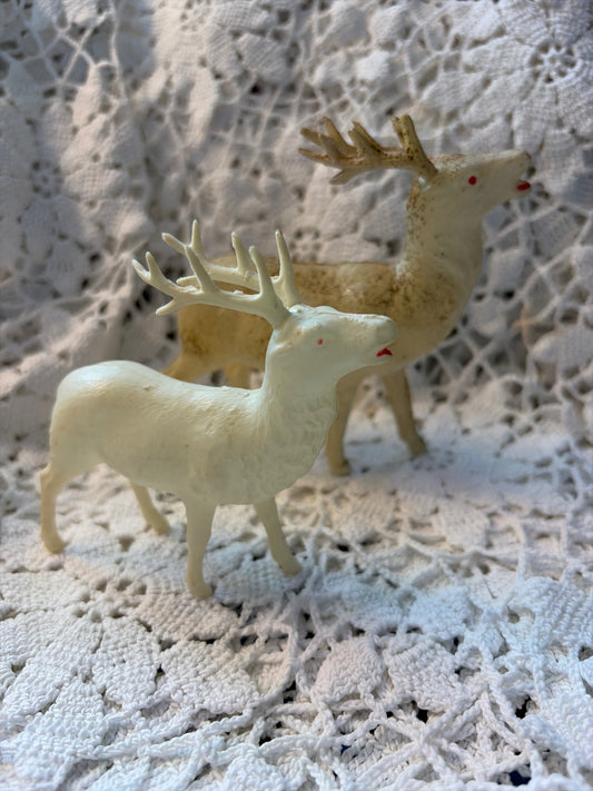White Deer Occupied Japan Antique (2)