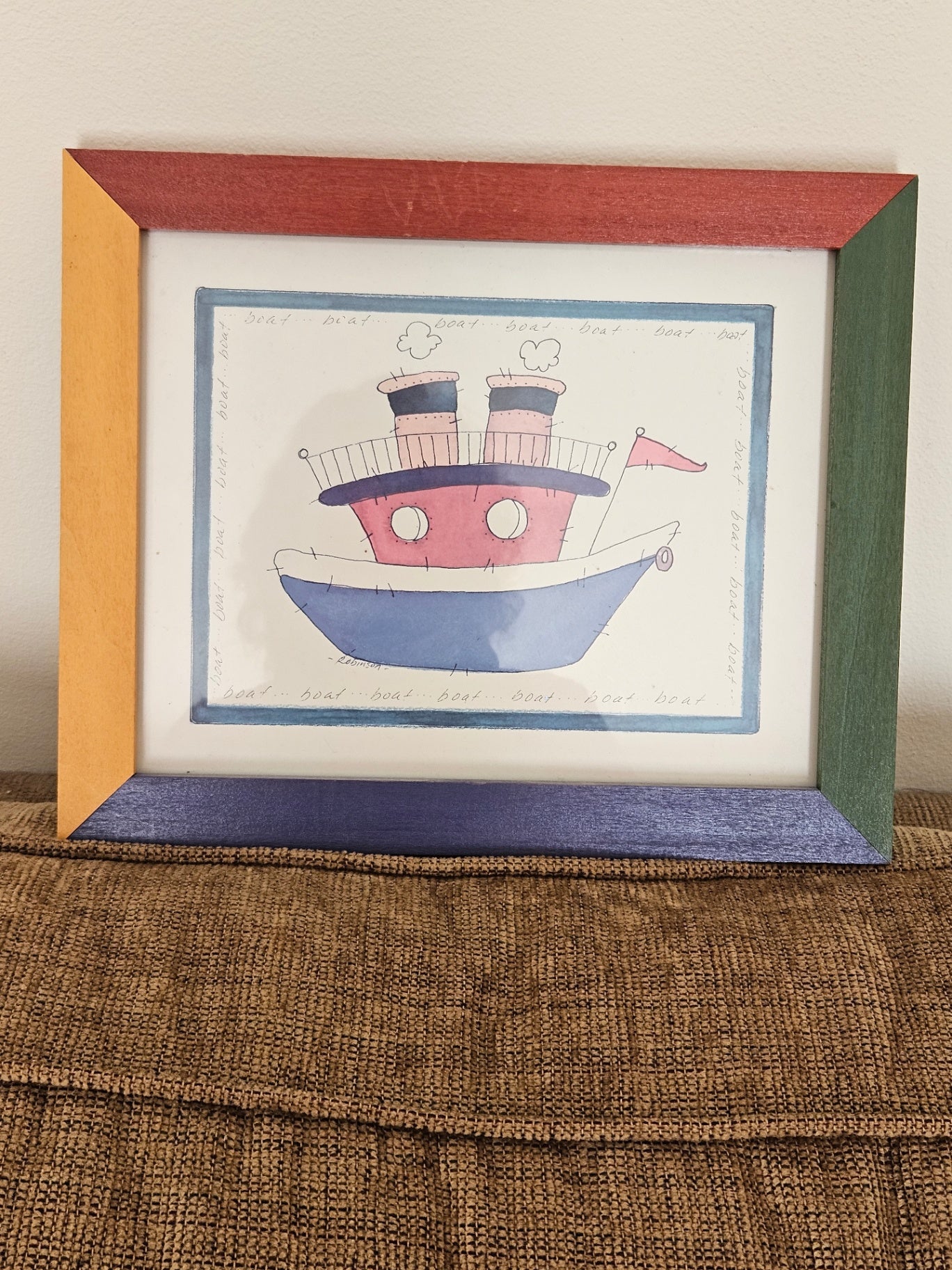 Boat illus 9 1/2" x 11" approx