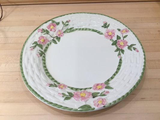 Franciscan, Desert Rose basket weave 10 1/2” plate