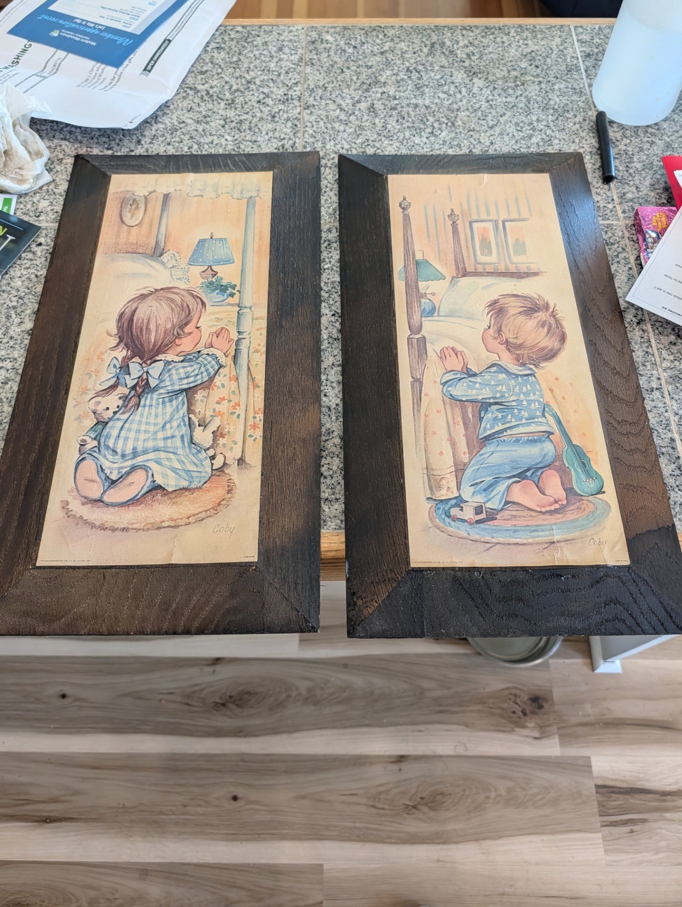 Vintage Coby Praying Children Pictures