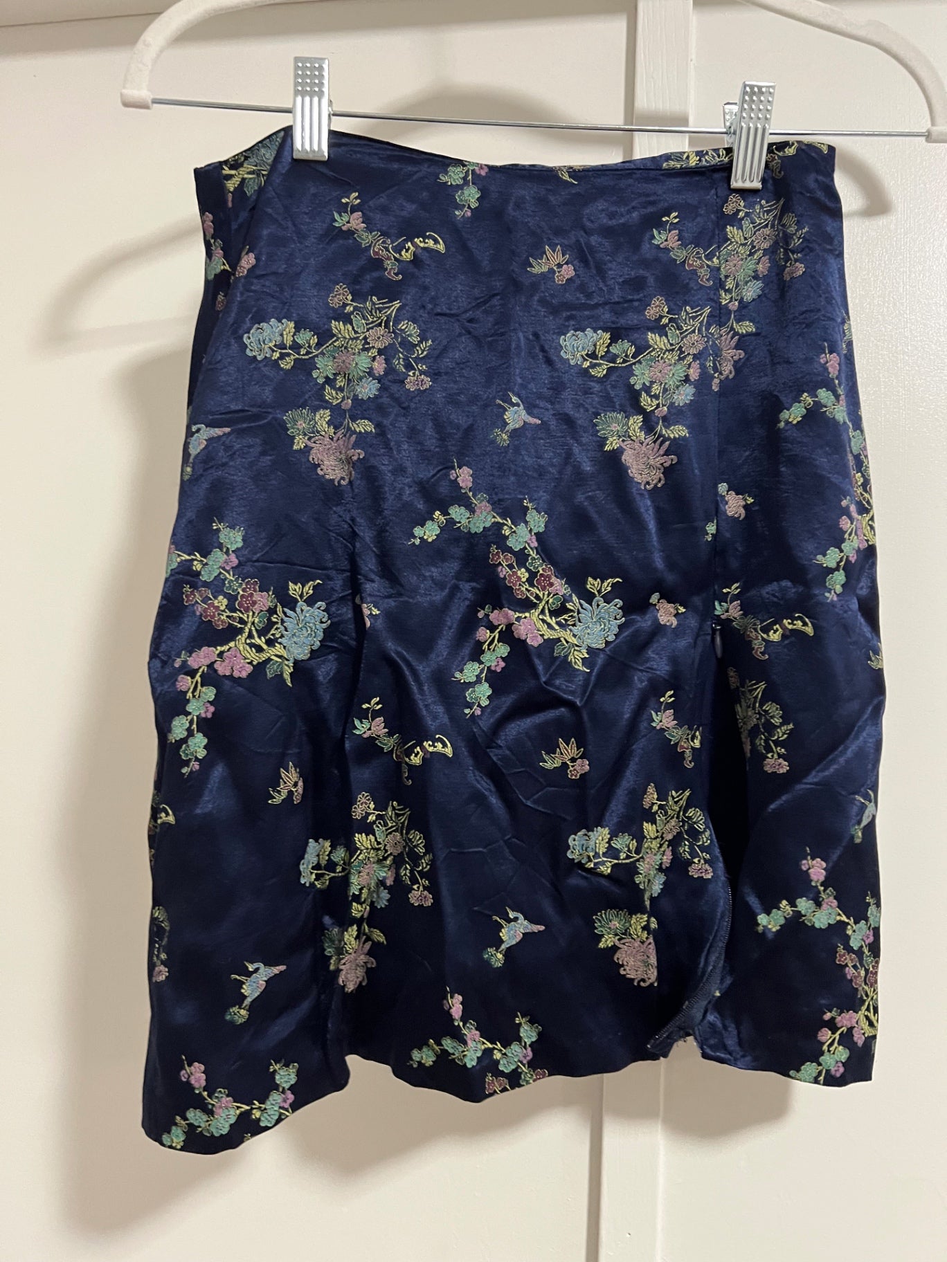 90's Exact Change Satin Mini Skirt - Small 
