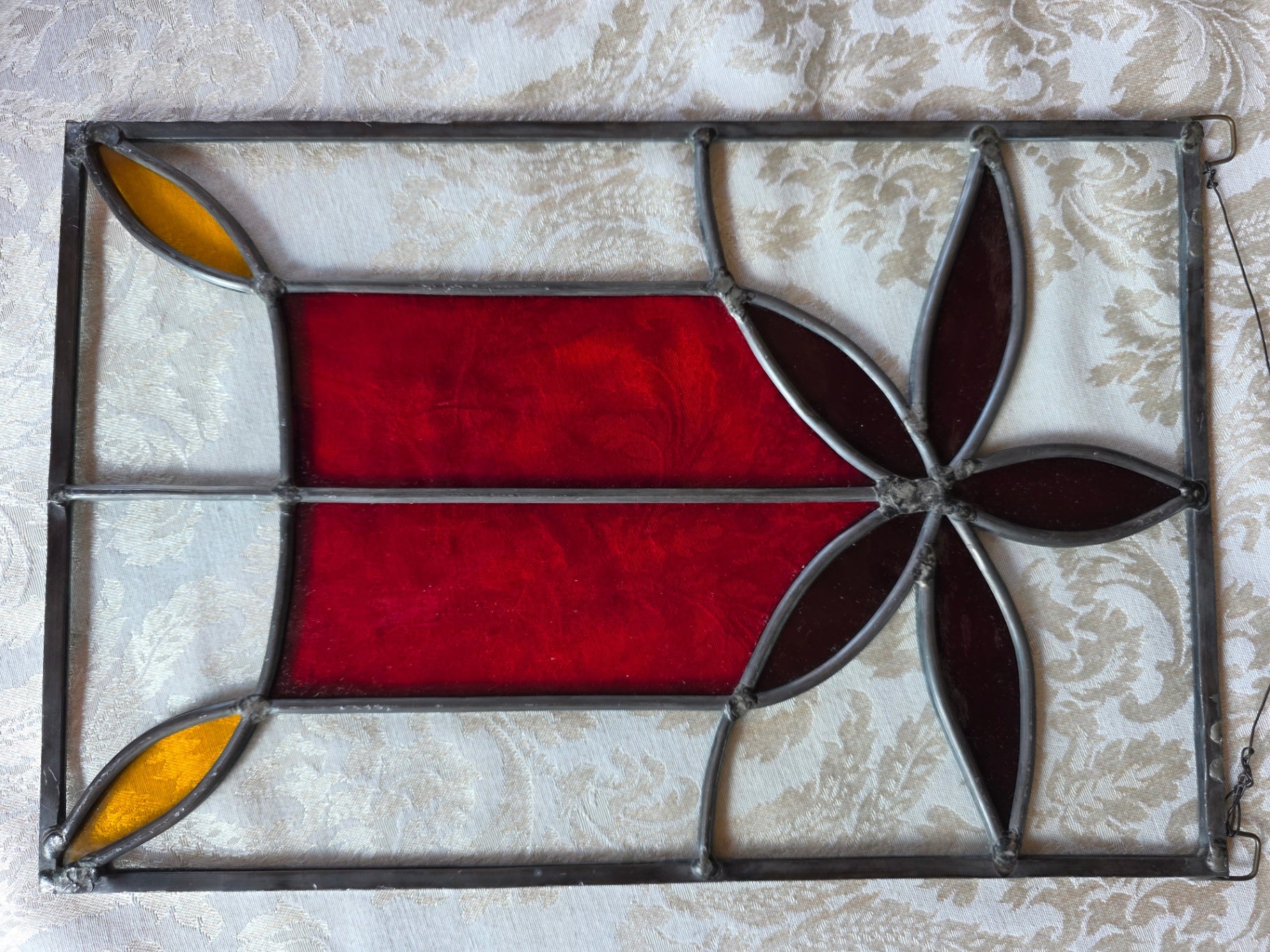STAINED GLASS PANEL.