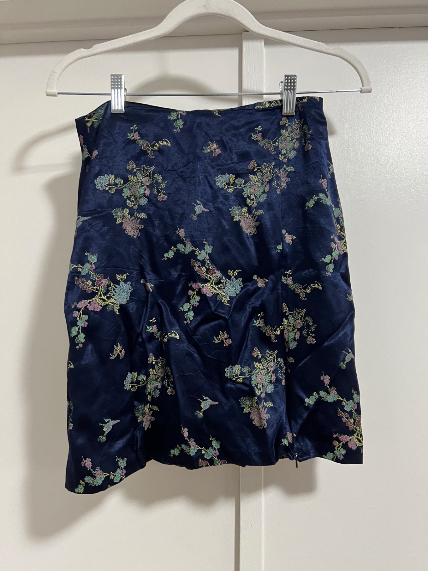 90's Exact Change Satin Mini Skirt - Small 