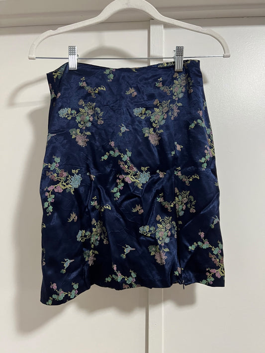 90's Exact Change Satin Mini Skirt - Small 