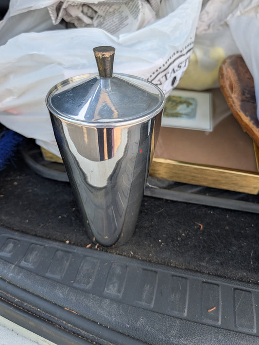 Mid Century Stainless Steel Collins Bros Cocktail Shaker