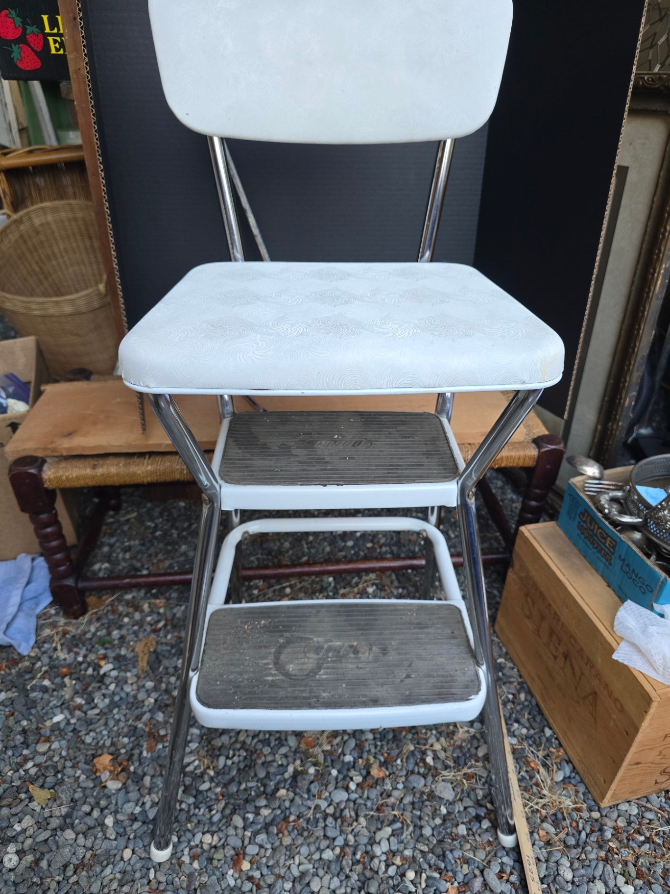 White costco stool
