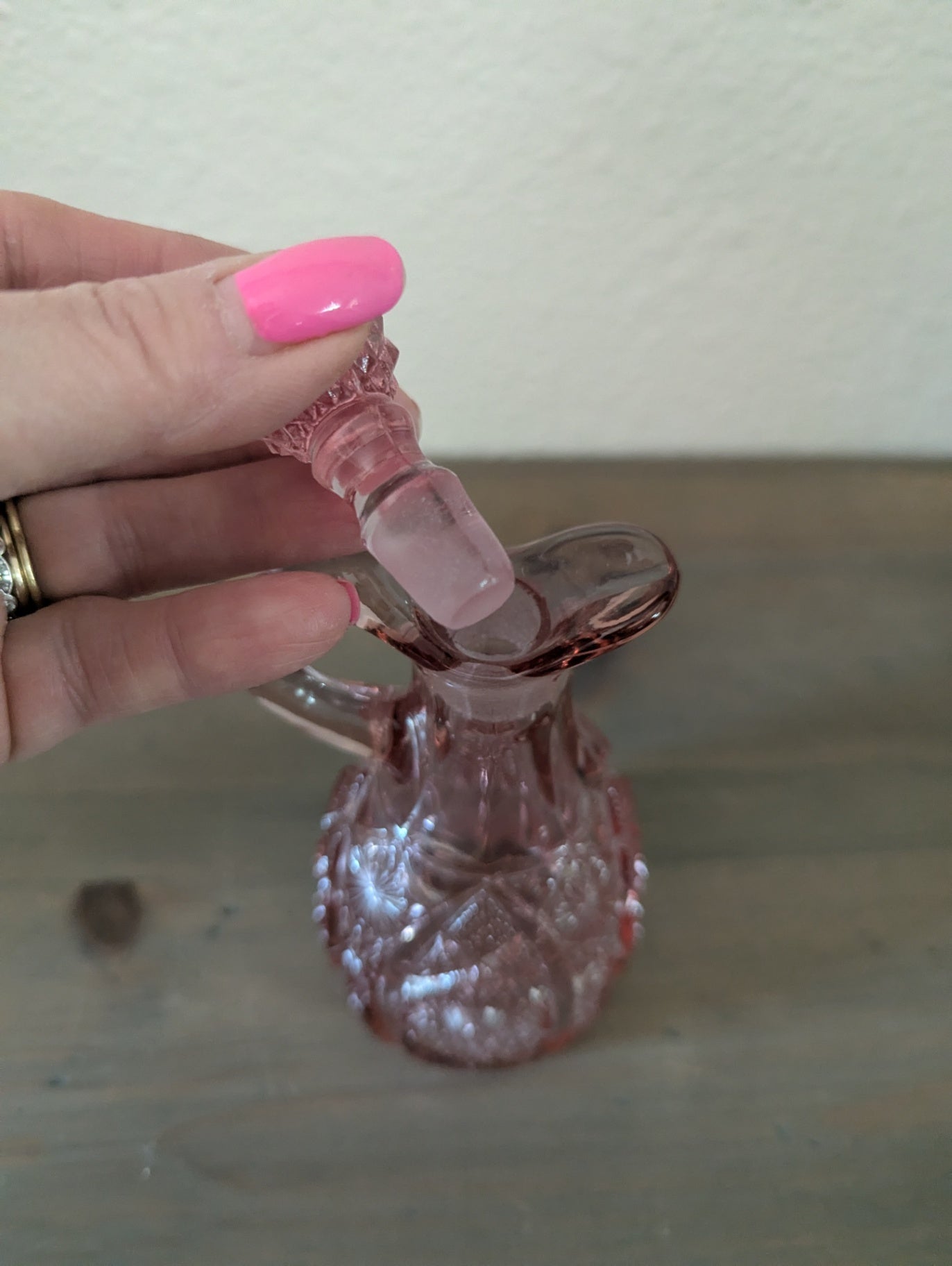Vtg. Fostoria Daisy & Button Cruet