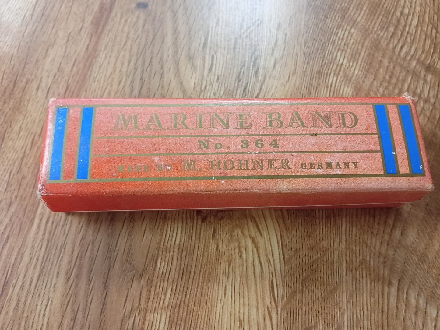 Vintage M. Hohner Marine Band Harmonica No. 364 | Key of G with Original Box | Made in Germany