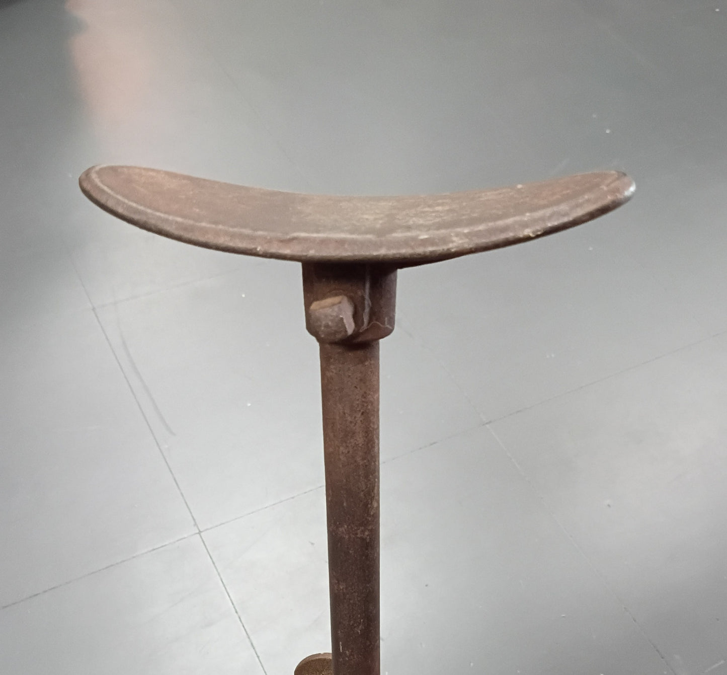 Vintage Cast Iron Breast Drill | "Eggbeater" Style Hand Drill with Curved Plate