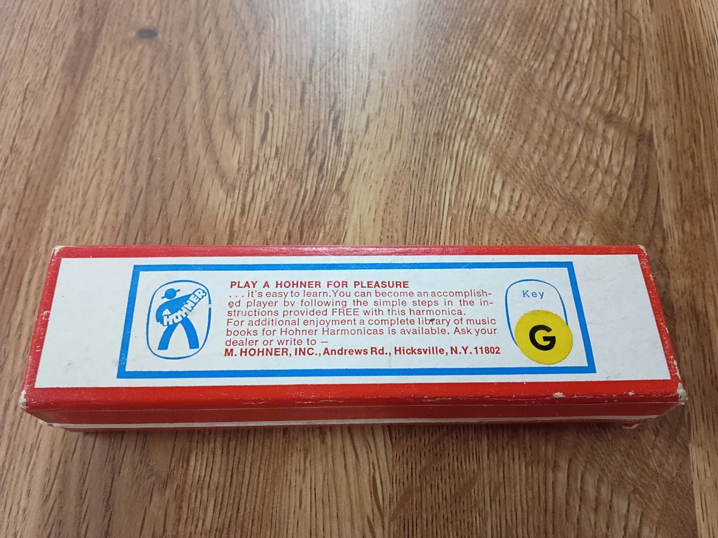Vintage M. Hohner Marine Band Harmonica No. 364 | Key of G with Original Box | Made in Germany