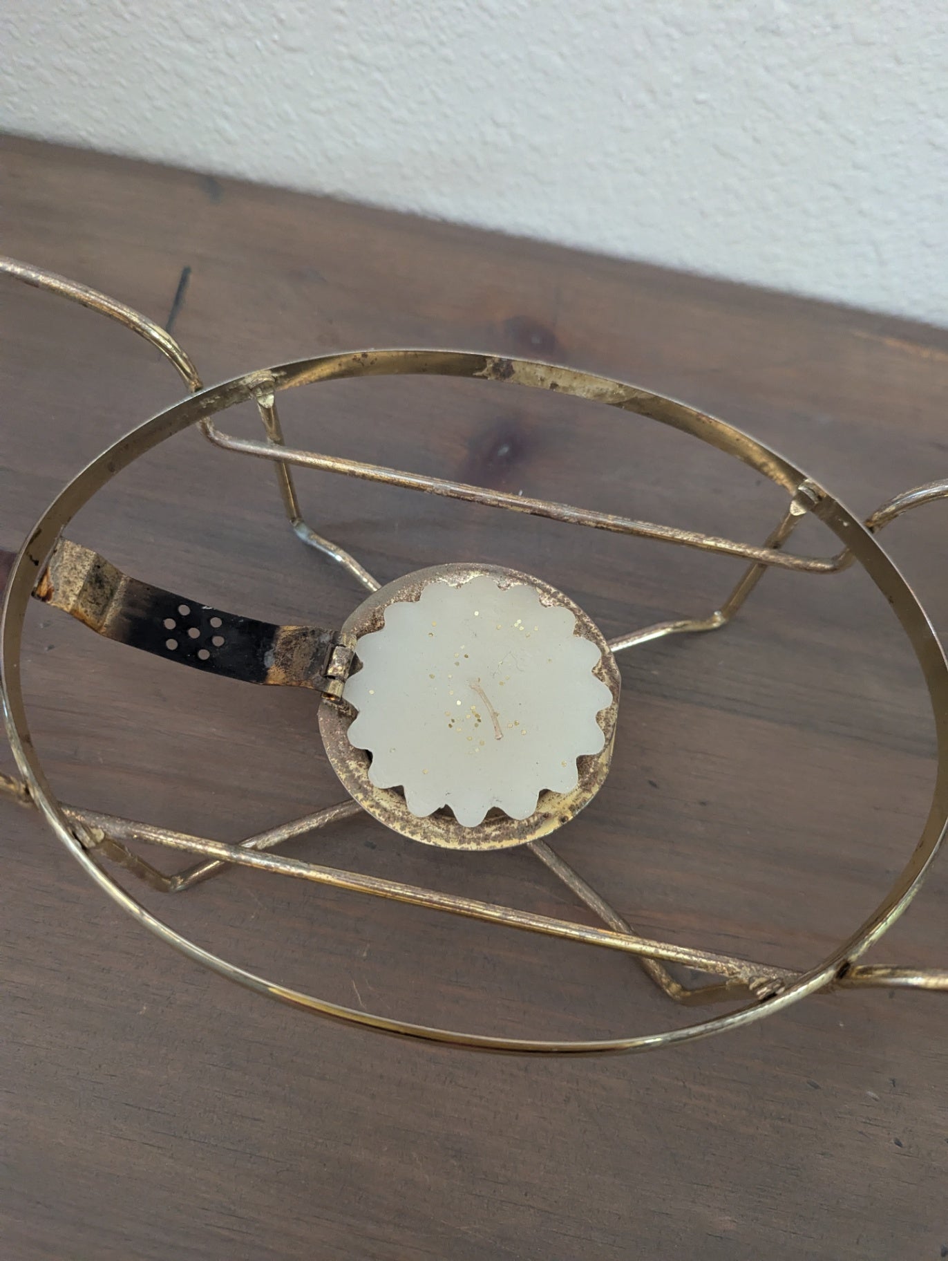 Vtg. Pyrex Oval Golden Garland with Warmer Tray