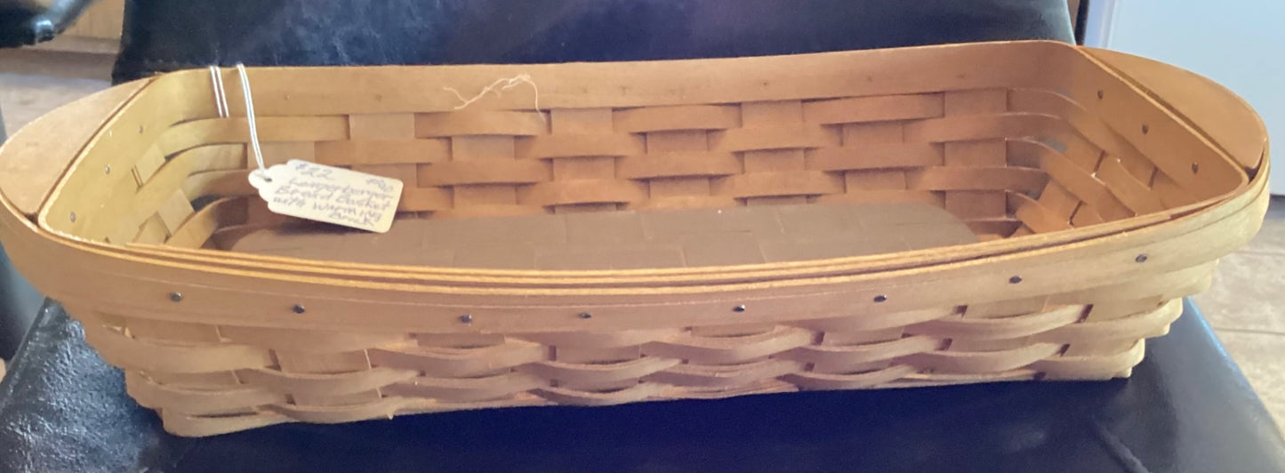 LONGERBERGER, bread basket with warming brick