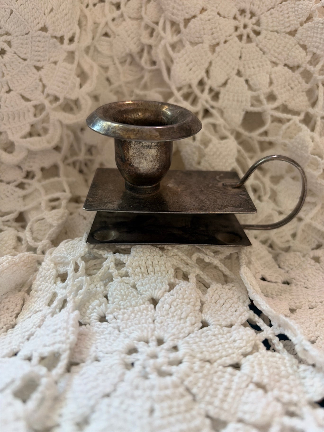 Vintage match book candle stick holder