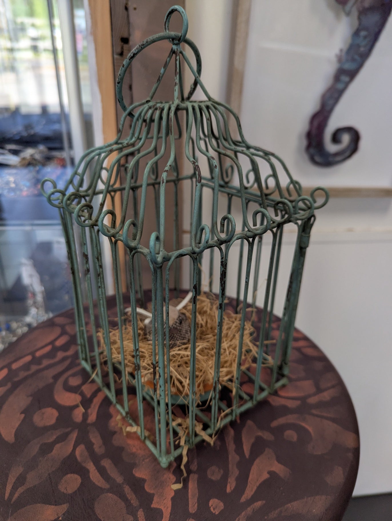 Sweet Metal Faux Bird Cage