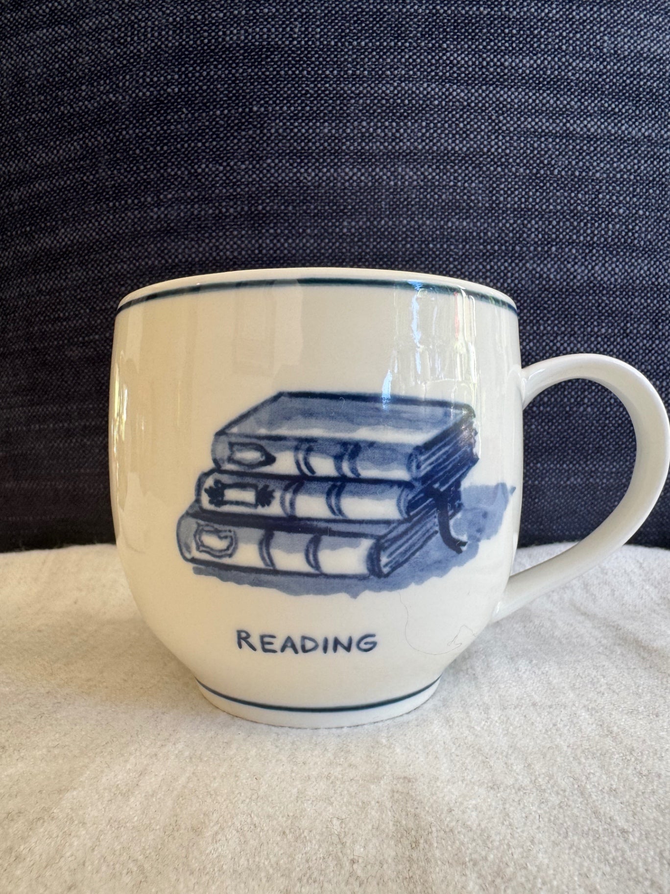 Molly Hatch Anthropologie “reading” mug 