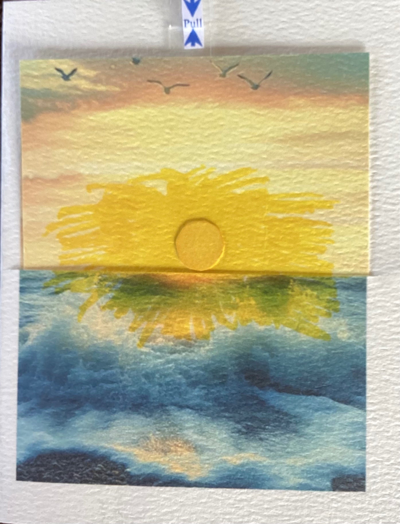 Hand made Rising Sun card