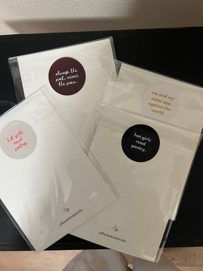 Sam Louise Poetry Print - 5x7 “what if it all works out?” 