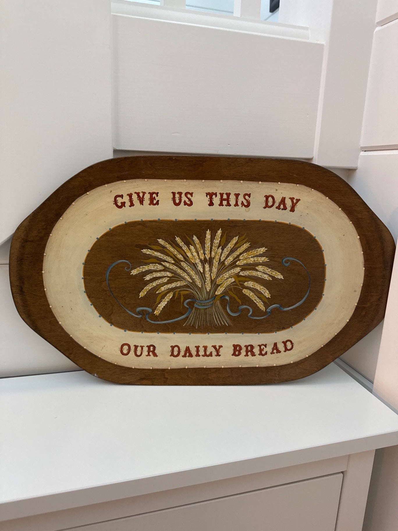Weston Bowl Mill Daily Bread serving tray