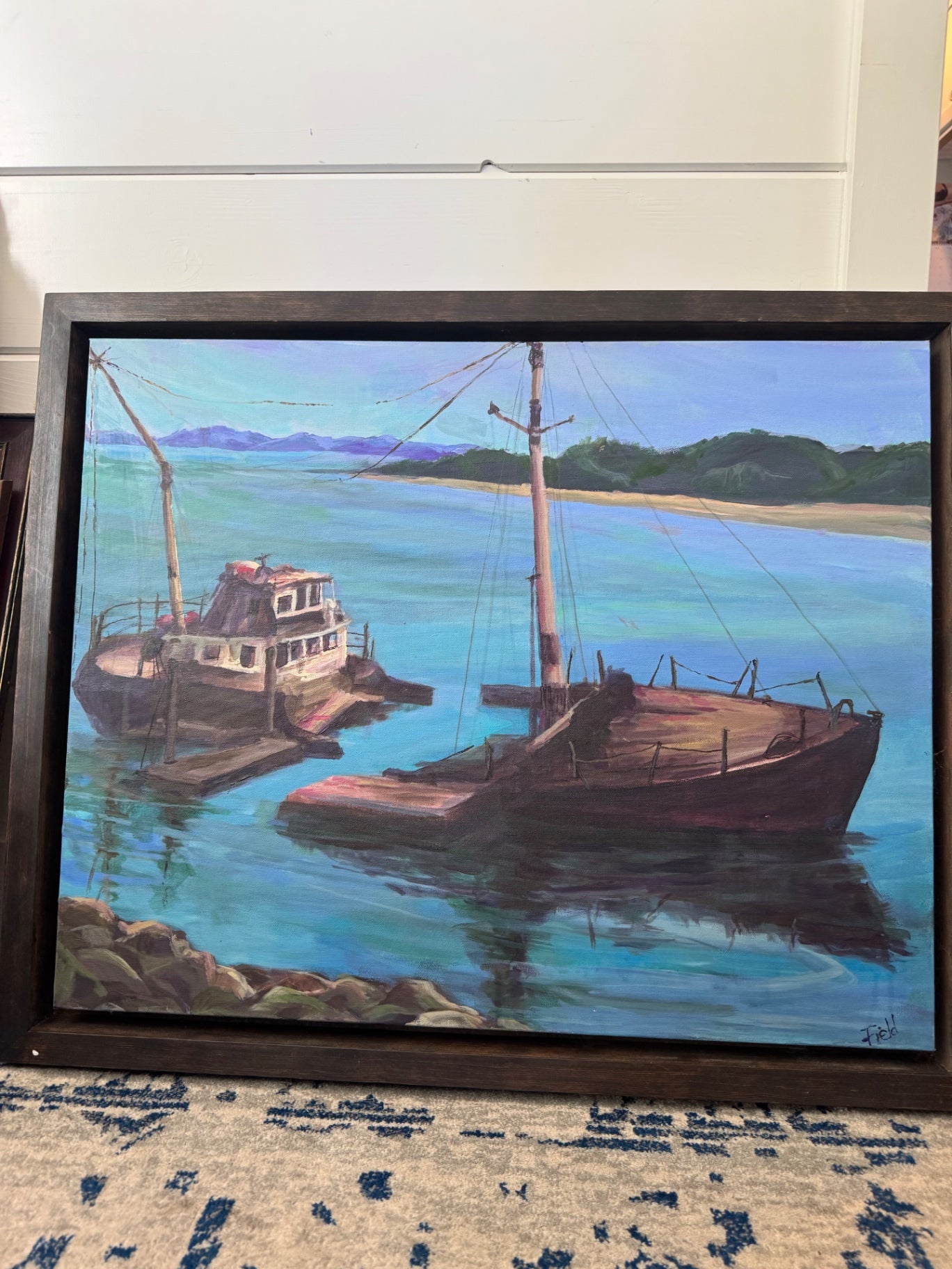 Journeys end oil painting