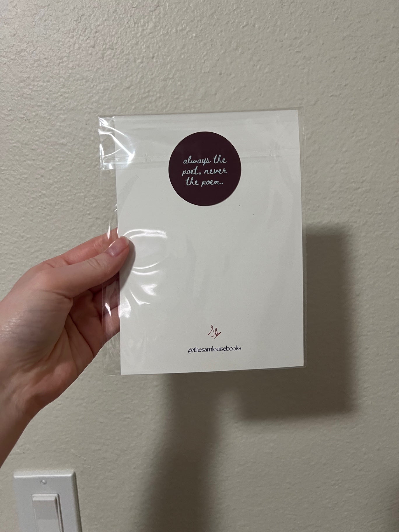 Sam Louise Poetry Print - 5x7 “what if it all works out?” 