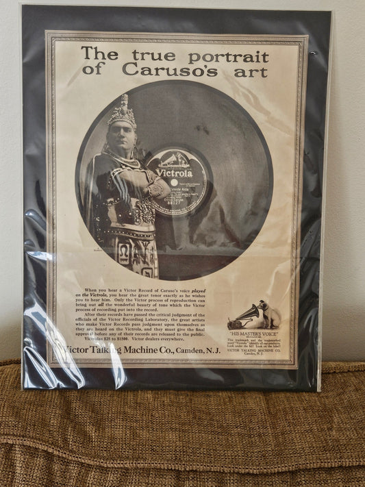 Antique magazine ad Caruso