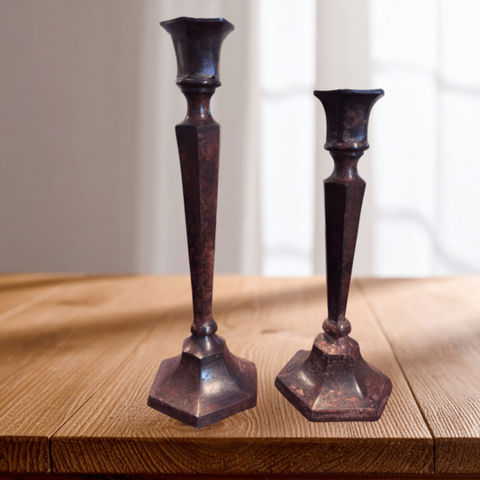 Metal Candlesticks (set of 2)