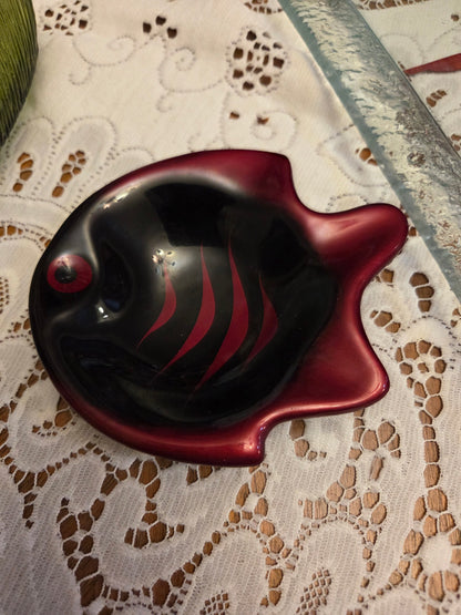 Mid century fish ashtray