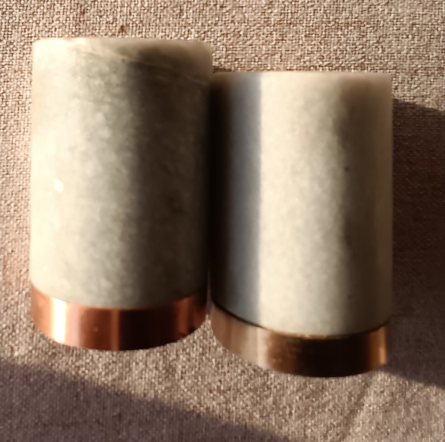 Marble & Copper Salt & Pepper