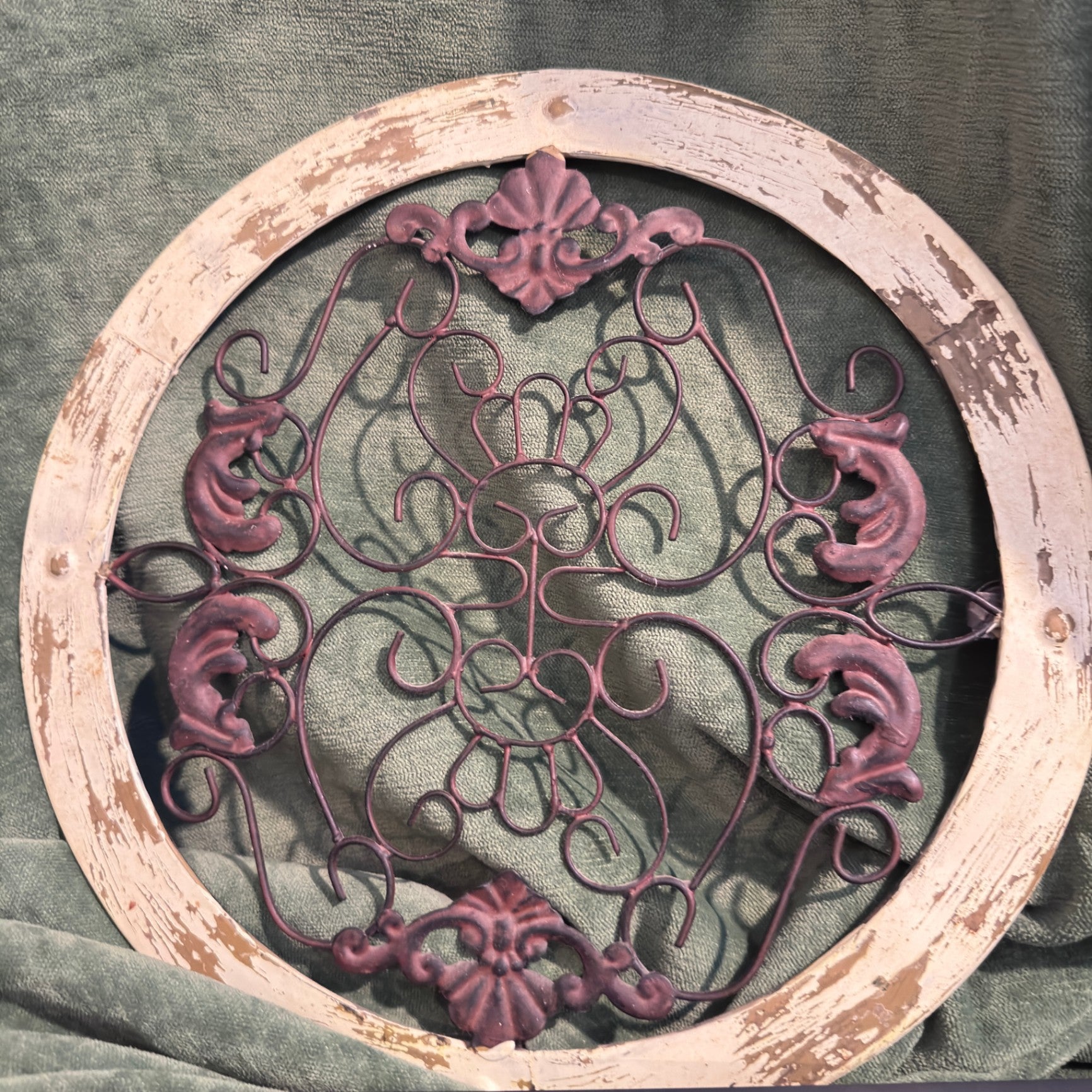 Scrollwork wall medallion 