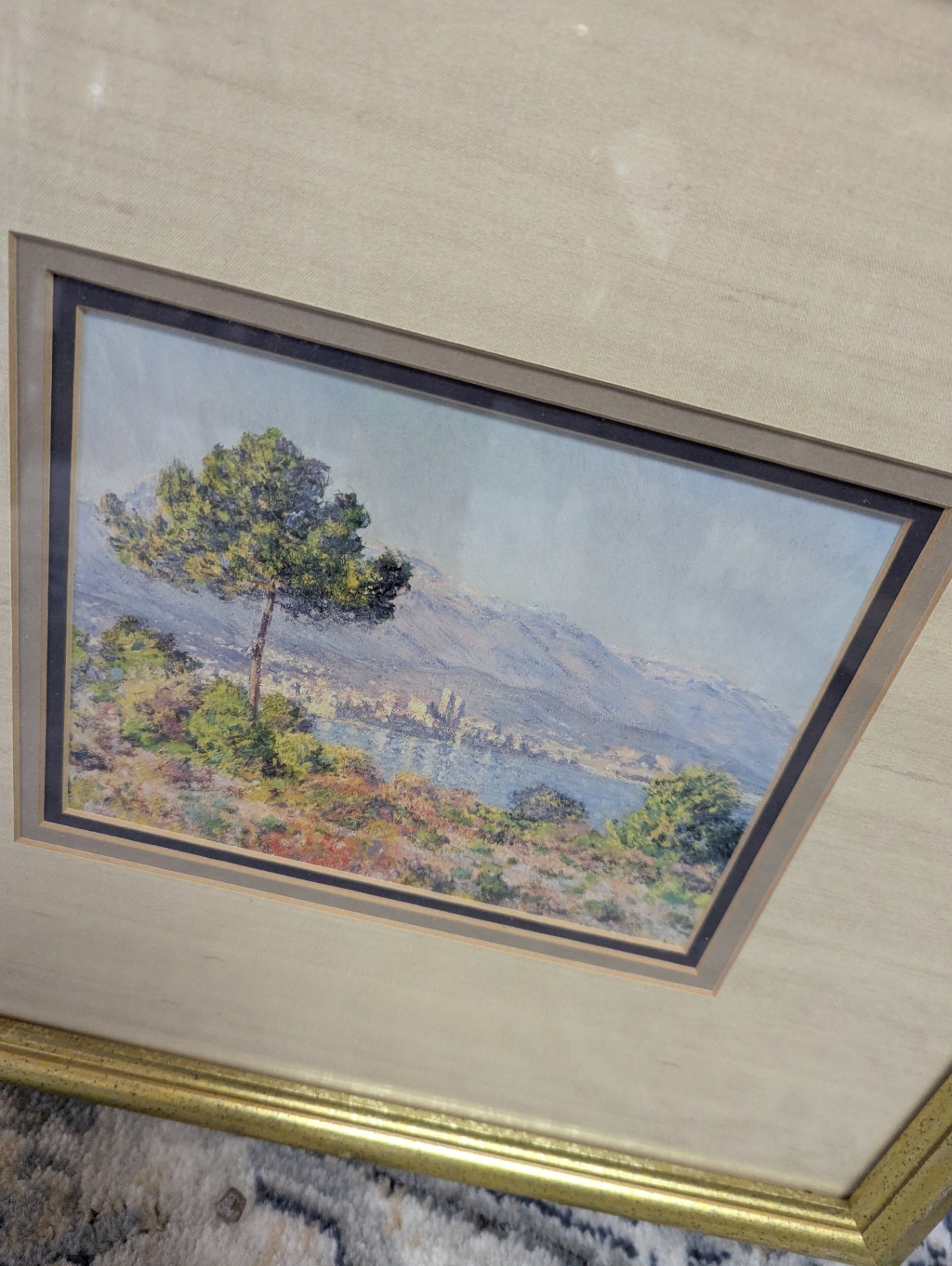 Monet Antibes Seem From the Plateau" framed art
