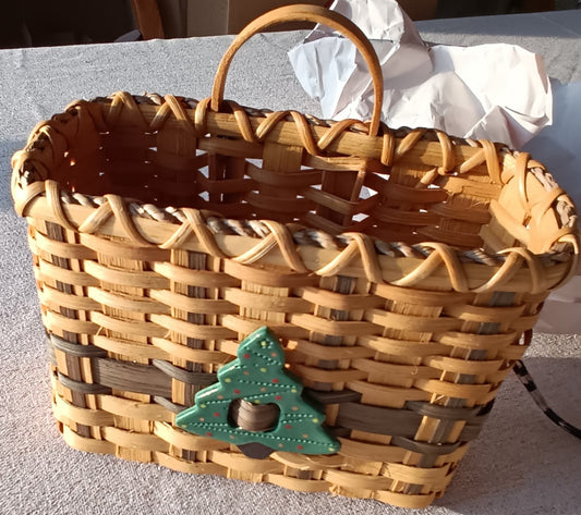 Basket w/Tree Signed  & Dated 2000