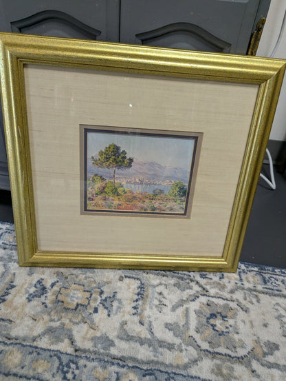 Monet Antibes Seem From the Plateau" framed art