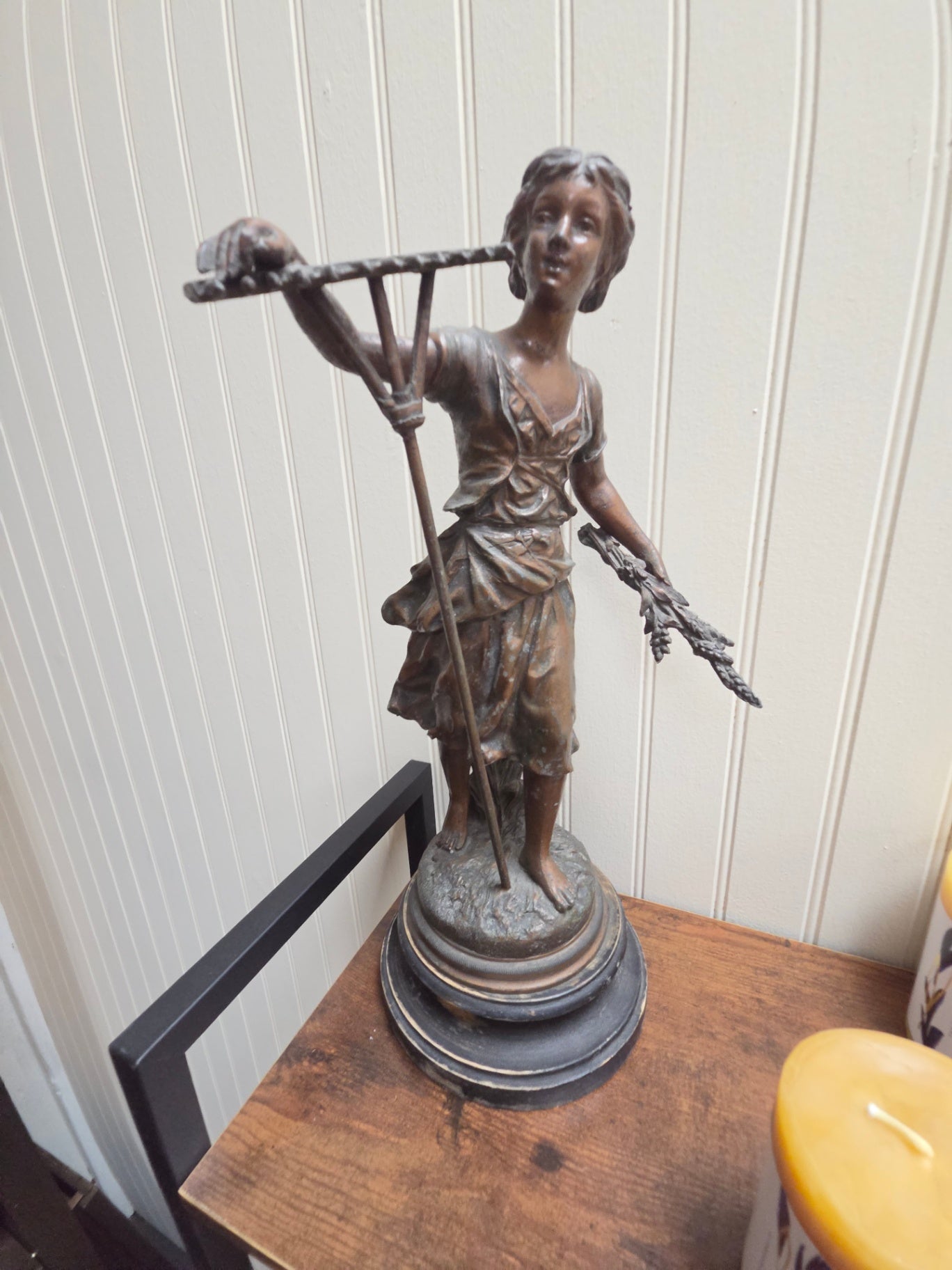 Brass statue female