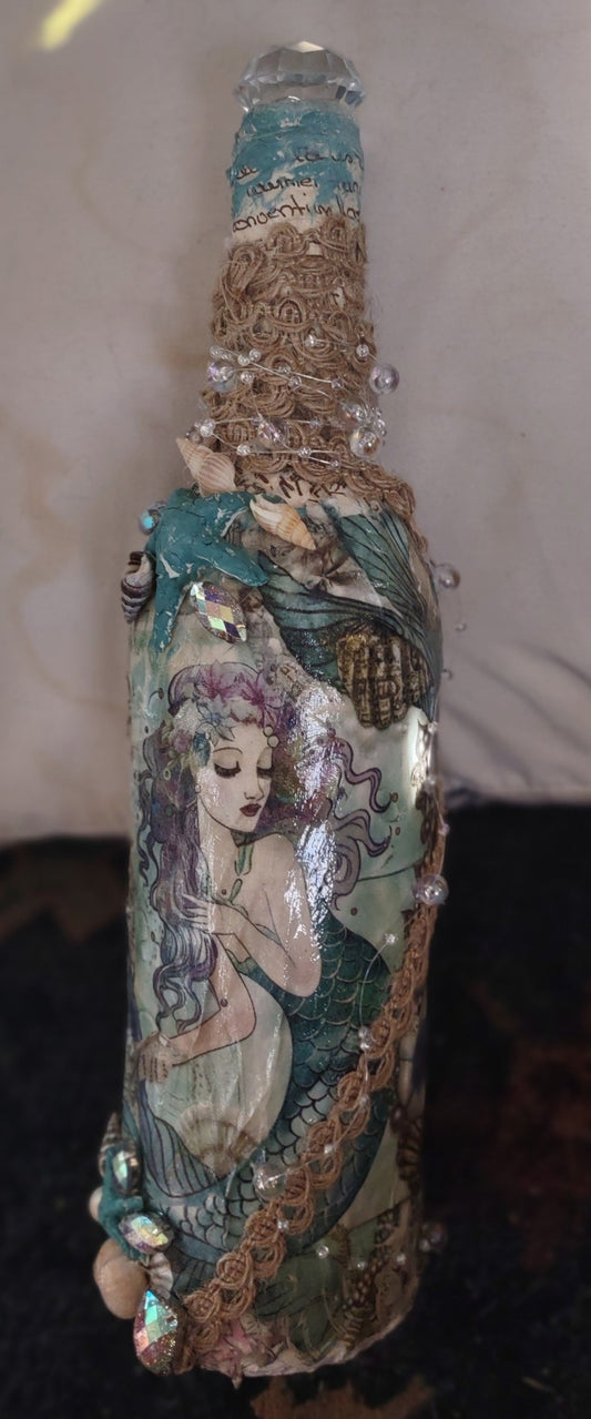 Bottle decor Mermaid float 