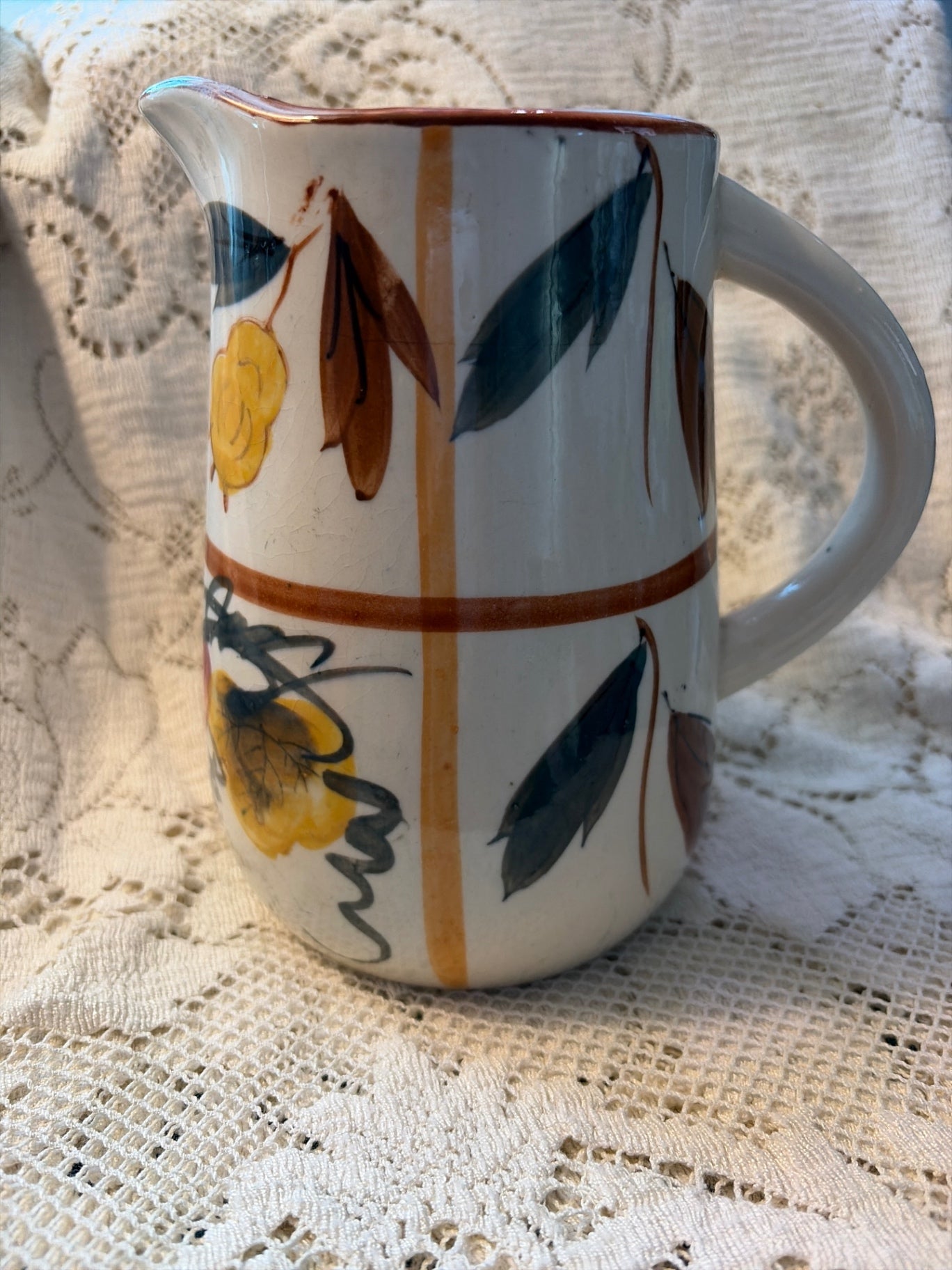 Nasco Japan hand painted porcelain pitcher