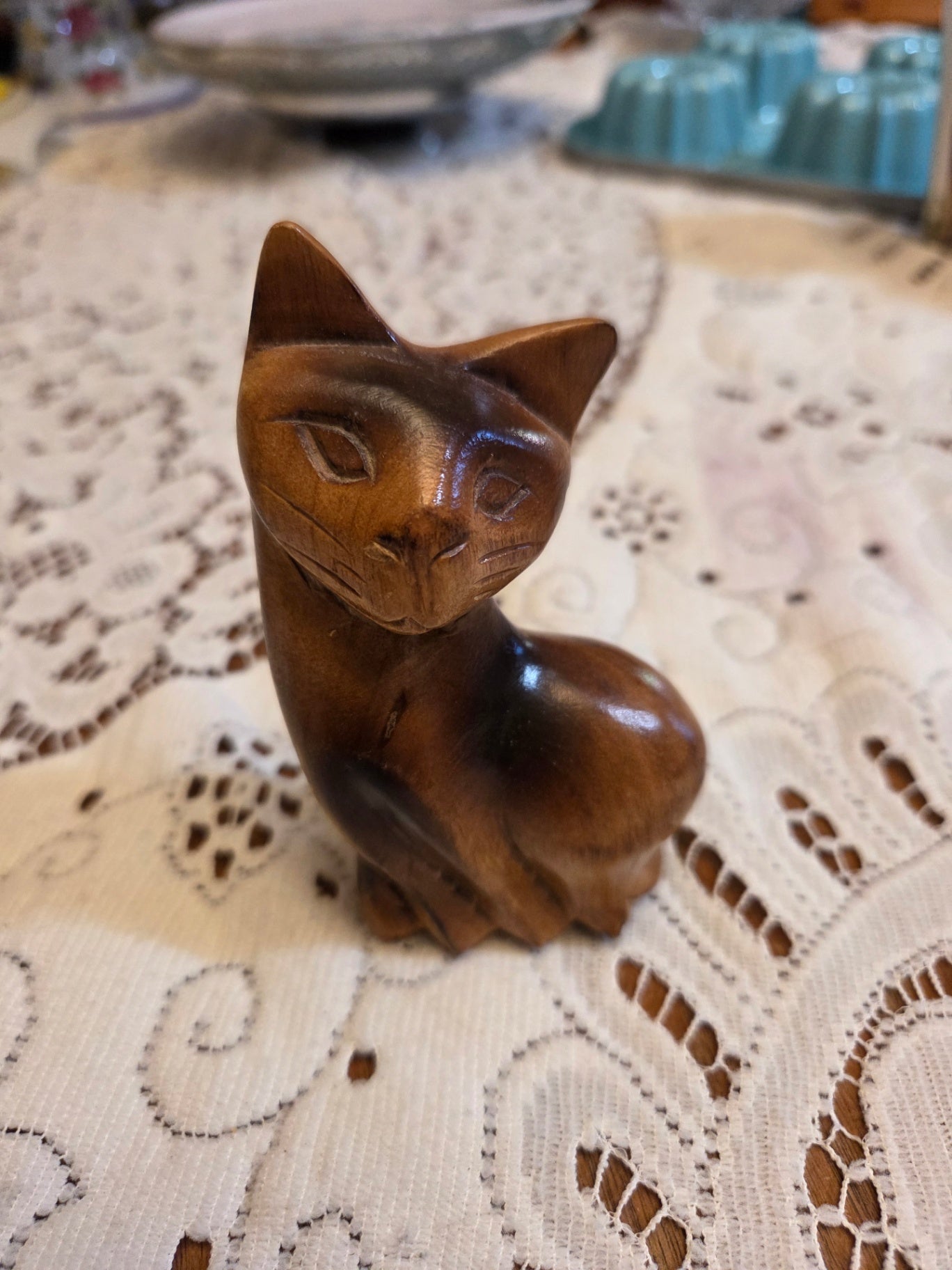 MCM wooden cat
