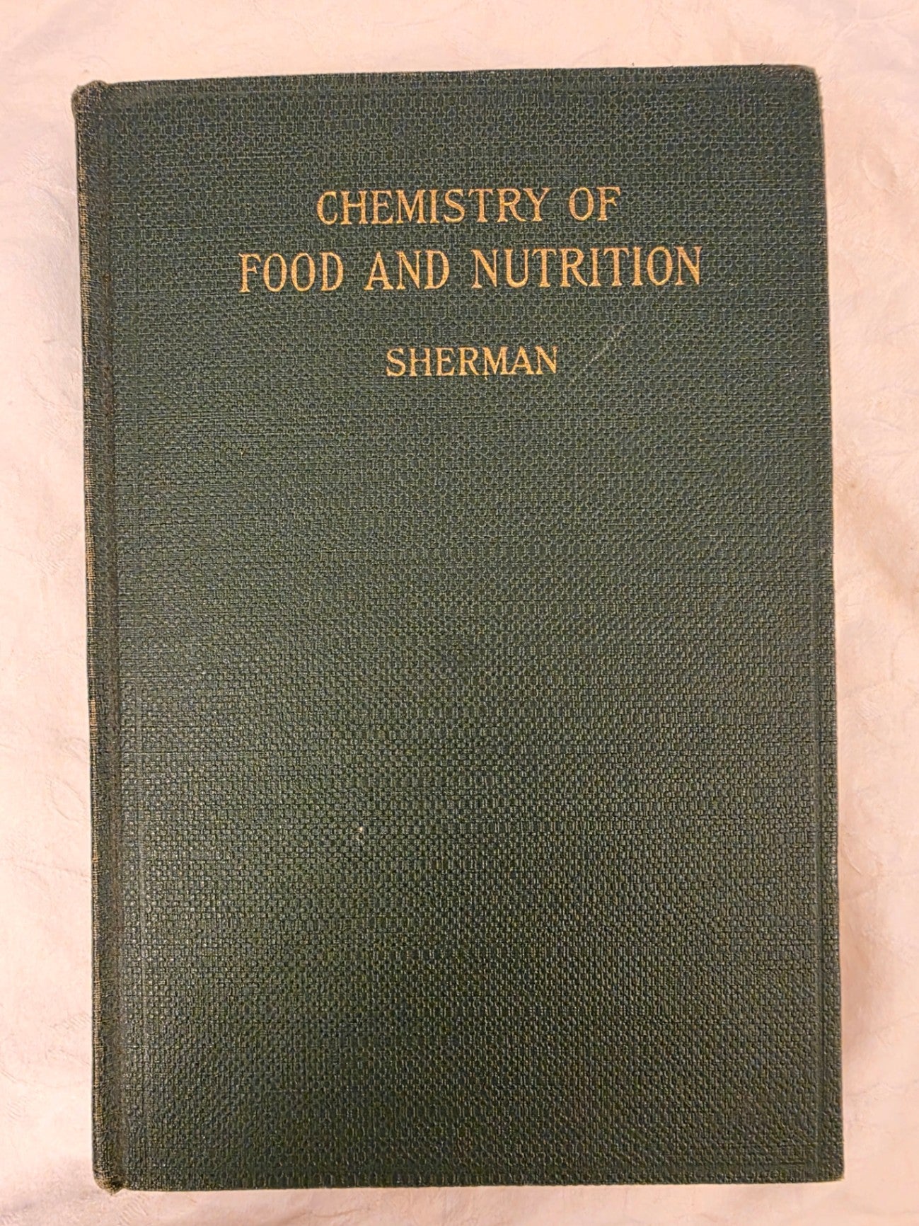 CHEMISTRY OF FOOD AND NUTRITION. Sherman.