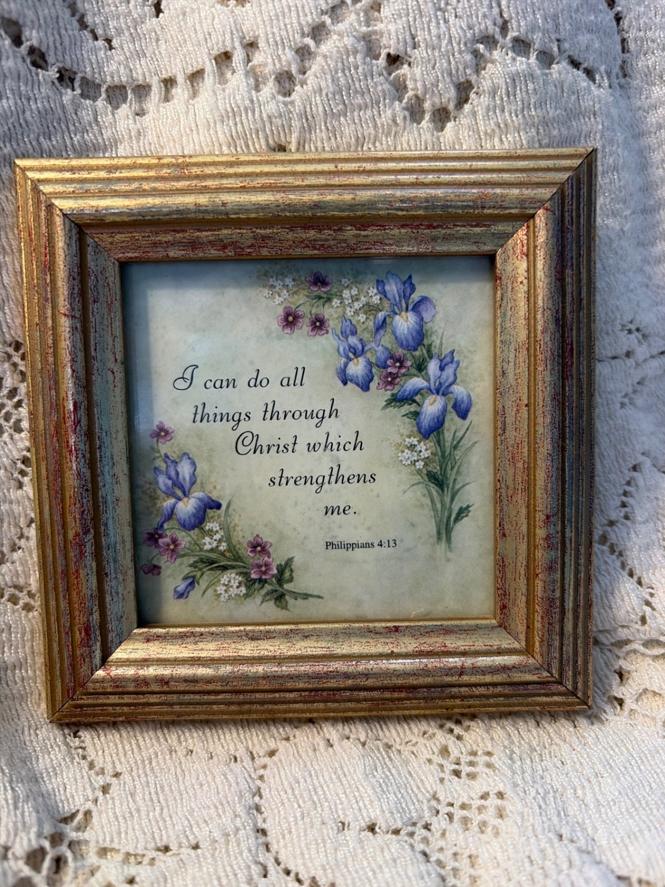 4” Framed Scripture 