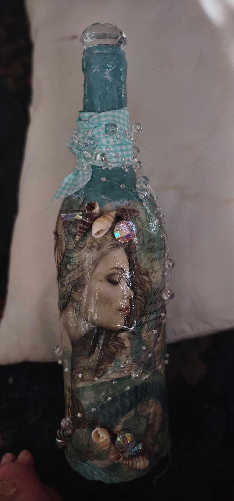 Bottle mermaid portrait 