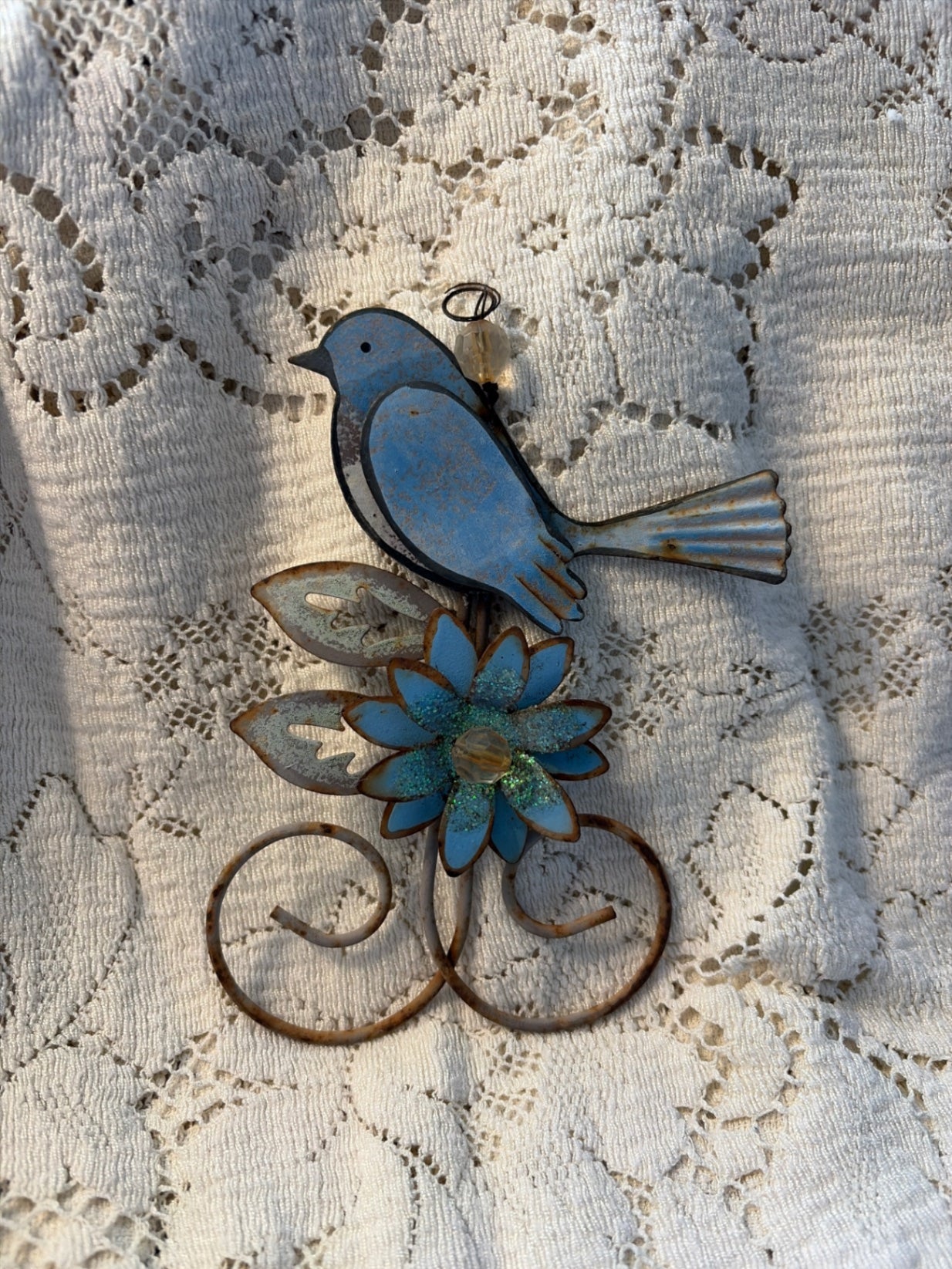 6” Blue bird wall hanging