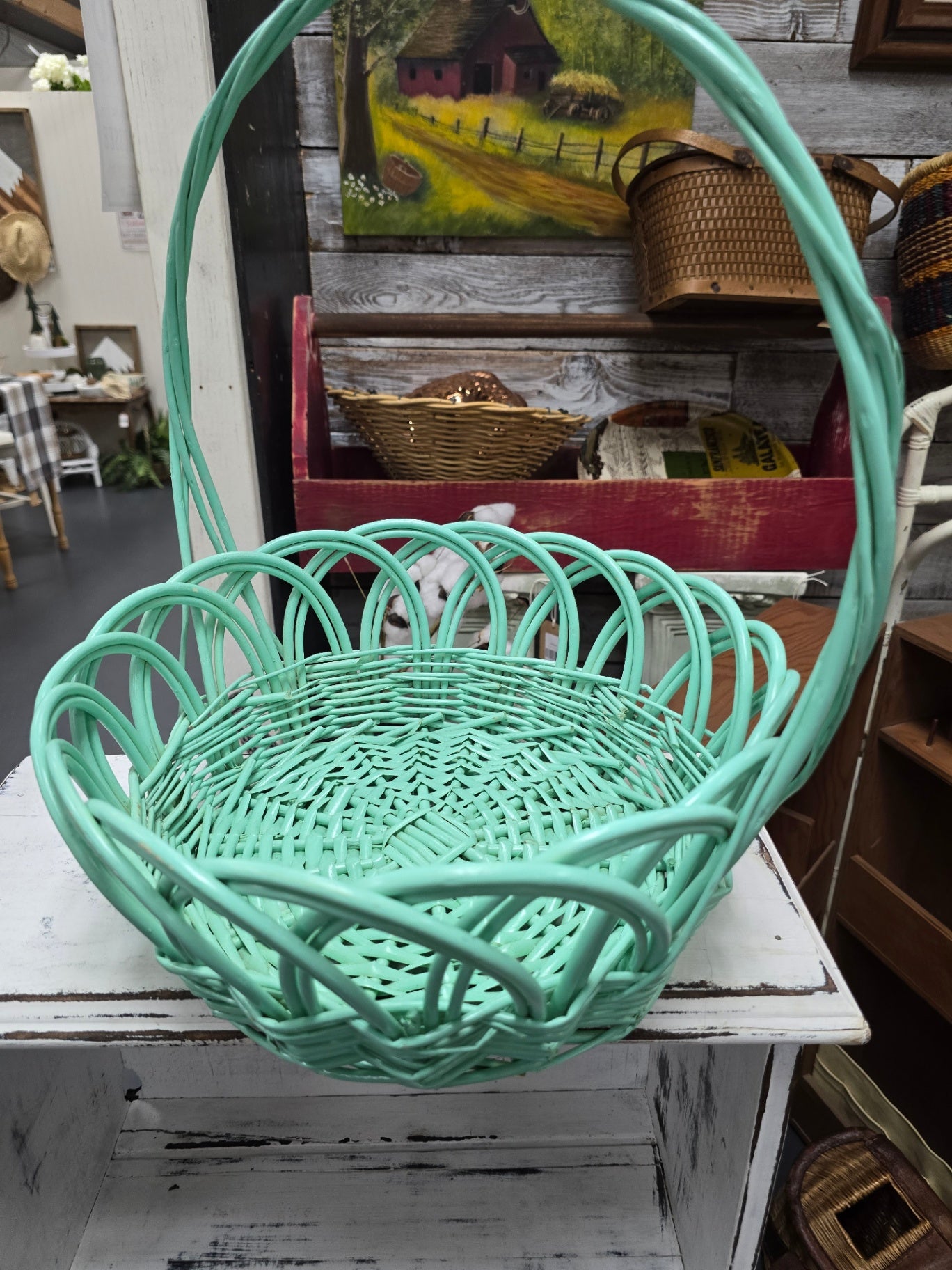 Painted basket
