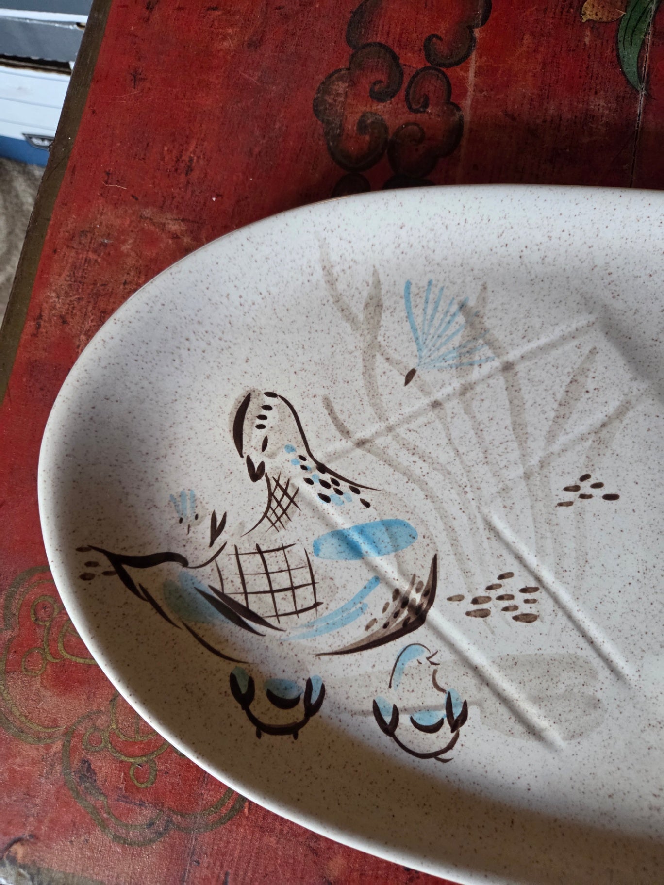 Redwing Quail platter