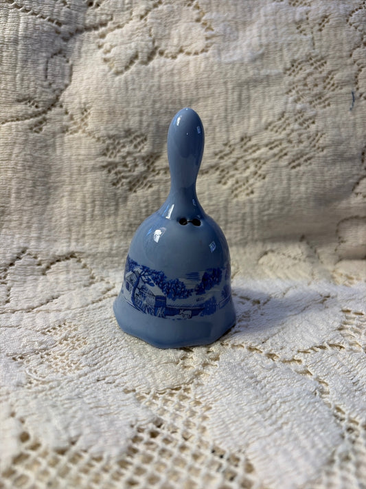 Cottagecore vintage ceramic blue bell