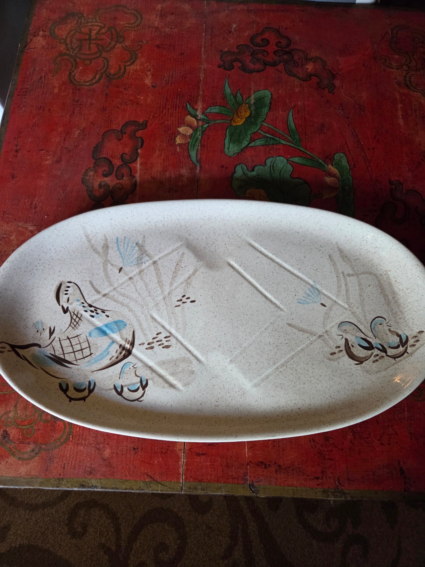 Redwing Quail platter