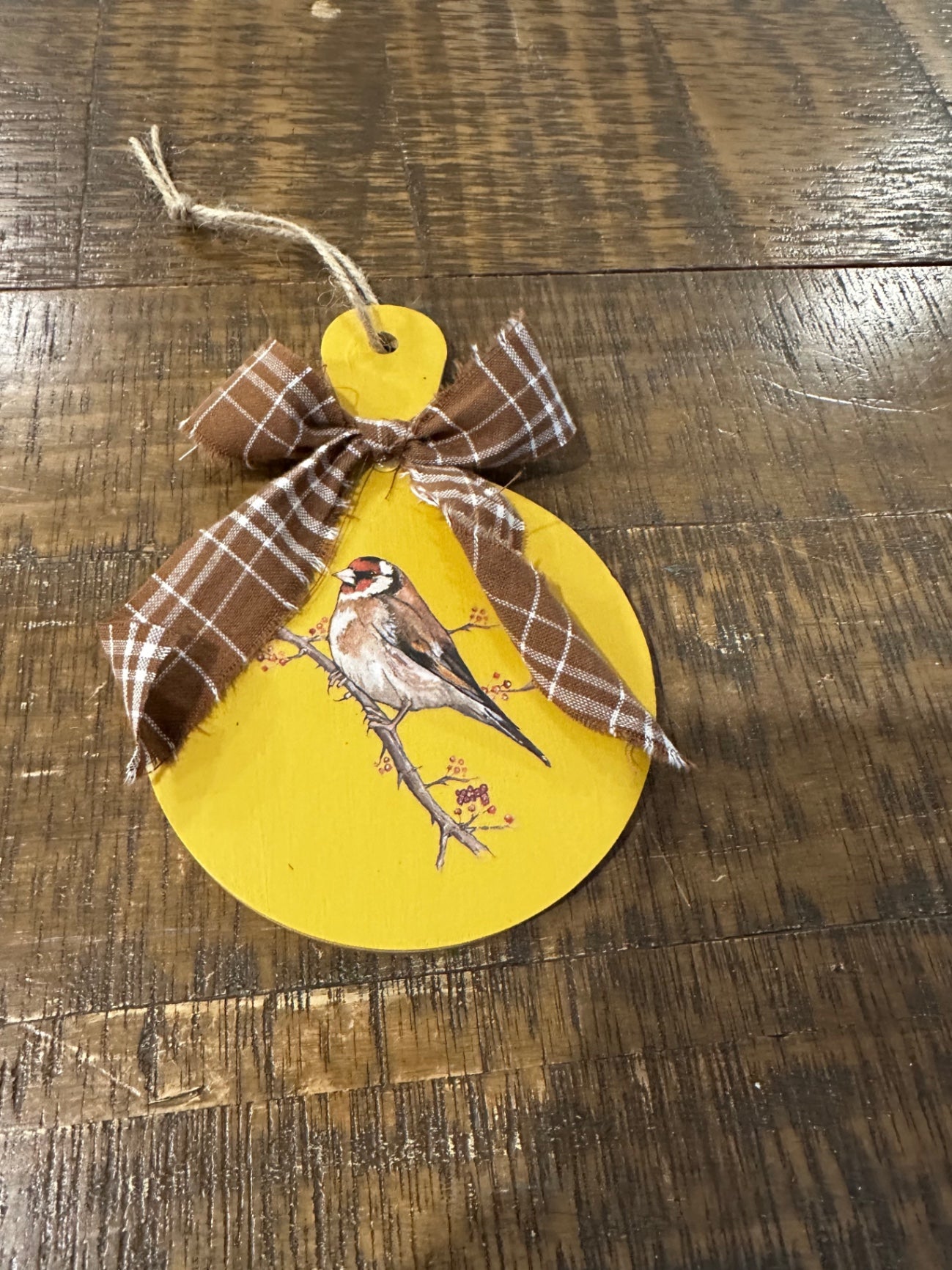 Small round wood cutting board