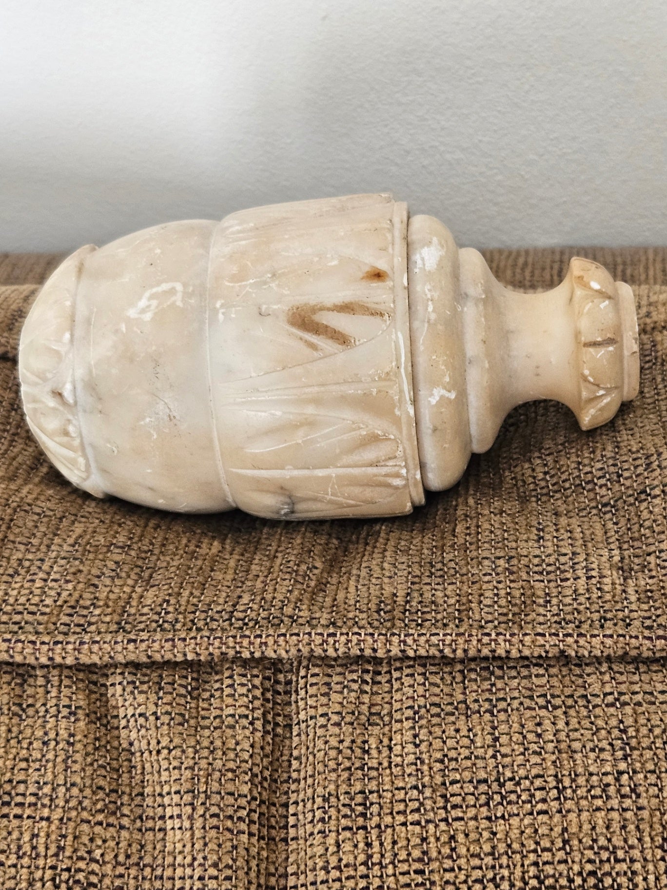 Vintage alabaster lamp section