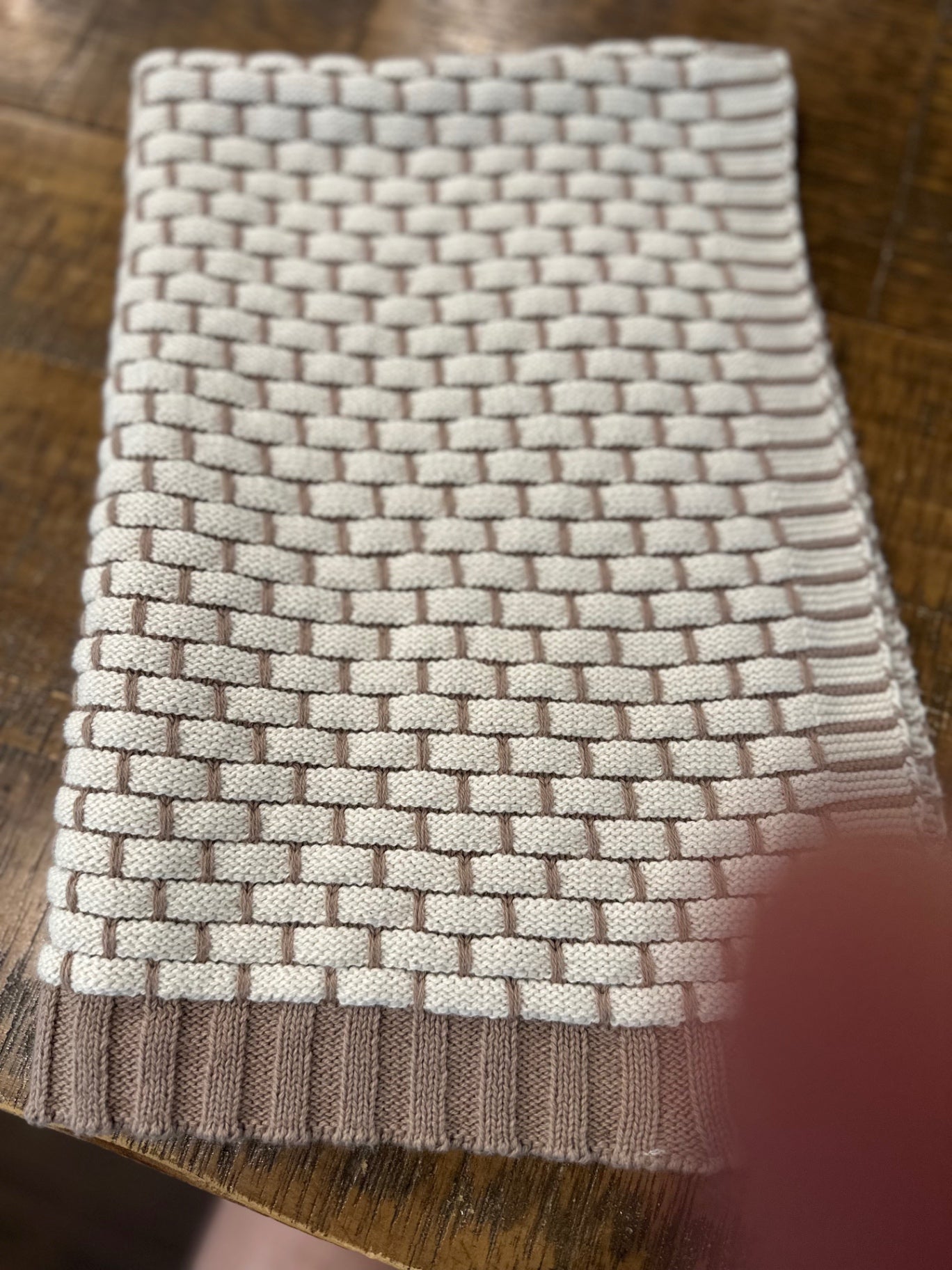 Tan dish towel