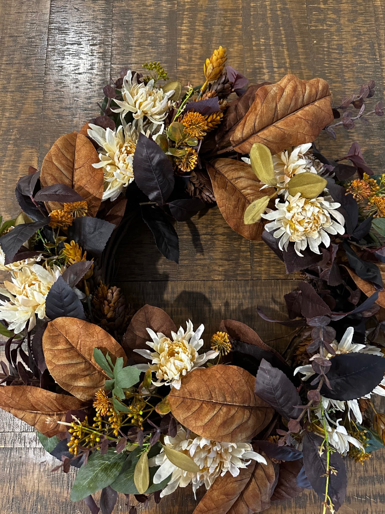 Large fall wreath
